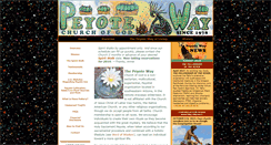 Desktop Screenshot of peyoteway.org