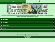 Tablet Screenshot of peyoteway.org